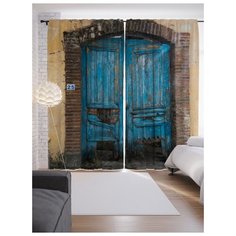 Портьеры JoyArty Кривые ворота на ленте 265 см (p-21336)