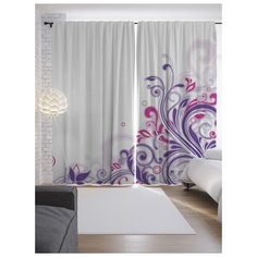 Портьеры JoyArty Краска вьется на ленте 265 см (p-17672)