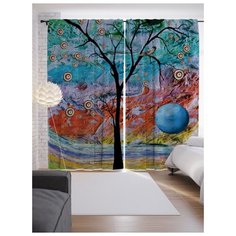 Портьеры JoyArty Искаженная реальность дерева на ленте 265 см (p-4479)