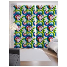 Портьеры JoyArty Кольцевые сферы на ленте 265 см (p-31009)