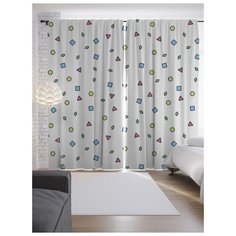 Портьеры JoyArty Маленькие фигуры на ленте 265 см (p-16792)