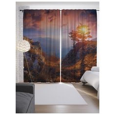 Портьеры JoyArty Бесстрашный лес на ленте 265 см (p-17230)