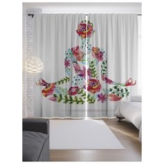 Портьеры JoyArty Природа медитации на ленте 265 см (p-9710)