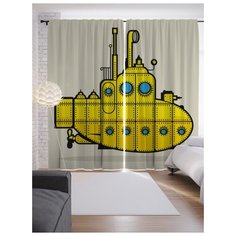 Портьеры JoyArty Морские технологии на ленте 265 см (p-22373)