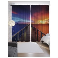 Портьеры JoyArty Мост времени на ленте 265 см (p-8637)