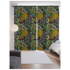 Портьеры JoyArty Цветочный луг на ленте 265 см (p-58426)