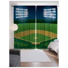 Портьеры JoyArty Бейсбольные прожекторы на ленте 265 см (p-6953)