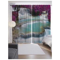 Портьеры JoyArty Водопадные чудеса на ленте 265 см (p-18959)