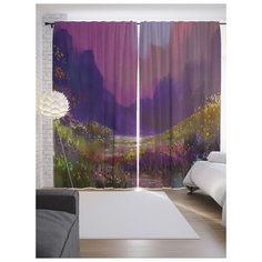 Портьеры JoyArty Долина спокойствия на ленте 265 см (p-9189)