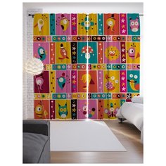 Портьеры JoyArty Птичий мир на ленте 265 см (p-28195)