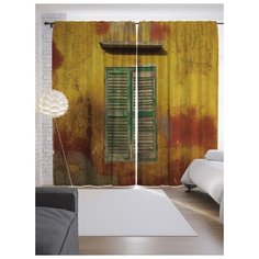 Портьеры JoyArty Окно в пламя на ленте 265 см (p-18010)