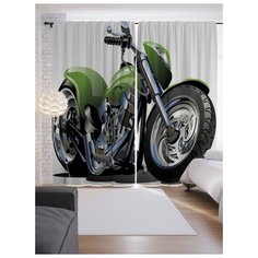 Портьеры JoyArty Мощный чоппер на ленте 265 см (p-18238)