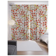 Портьеры JoyArty За цветочным миром на ленте 265 см (p-29053)