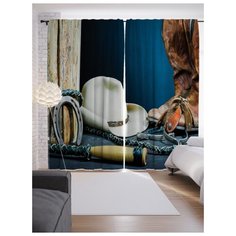 Портьеры JoyArty Жизнь ковбоя на ленте 265 см (p-23097)