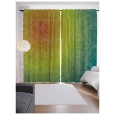 Портьеры JoyArty Узорчатая теплота на ленте 265 см (p-30321)