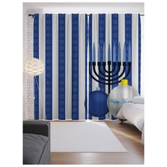 Портьеры JoyArty Новогодний уют на ленте 265 см (p-6756)