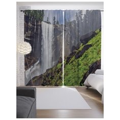 Портьеры JoyArty Небесный водопад на ленте 265 см (p-19012)
