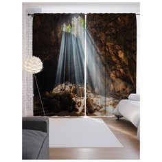 Портьеры JoyArty Солнечный просвет на ленте 265 см (p-7562)