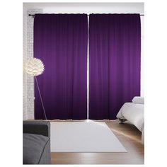 Портьеры JoyArty Фиолетовый блеск на ленте 265 см (p-23568)