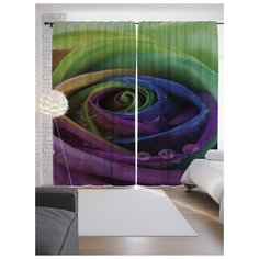 Портьеры JoyArty Цветочная спираль на ленте 265 см (p-8520)