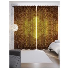 Портьеры JoyArty Пламенная фантазия на ленте 265 см (p-17668)