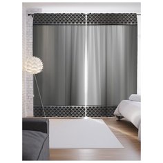Портьеры JoyArty Поверхность металла на ленте 265 см (p-24104)
