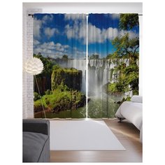 Портьеры JoyArty Чудо-водопад на ленте 265 см (p-21518)