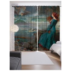 Портьеры JoyArty Русалка.Mermaid на ленте 265 см (p-6049)