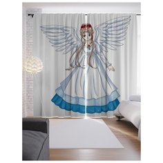 Портьеры JoyArty Крылатая симпатия на ленте 265 см (p-23805)