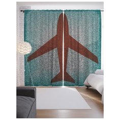 Портьеры JoyArty След полета на ленте 265 см (p-5618)