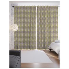 Портьеры JoyArty Устойчивые волны на ленте 265 см (p-28238)