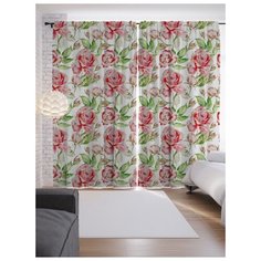 Портьеры JoyArty Мирный апрель на ленте 265 см (p-29530)