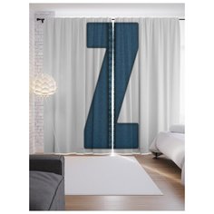 Портьеры JoyArty Стильная z на ленте 265 см (p-4525Z)