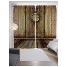 Портьеры JoyArty Часы на стене на ленте 265 см (p-15966)