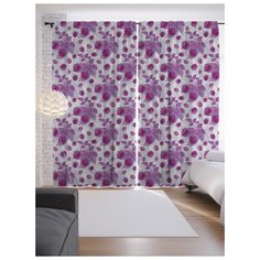 Портьеры JoyArty Лесные ягоды на ленте 265 см (p-23328)