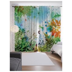 Портьеры JoyArty Лесная поляна на ленте 265 см (p-2529)