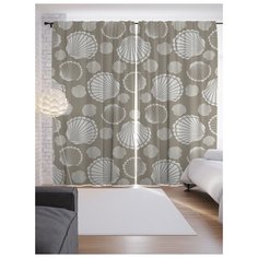 Портьеры JoyArty Парад ракушек на ленте 265 см (p-2891)