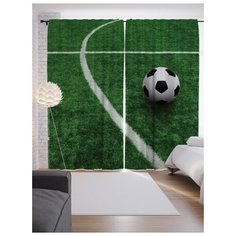 Портьеры JoyArty Мяч у разметки на ленте 265 см (p-70779211)