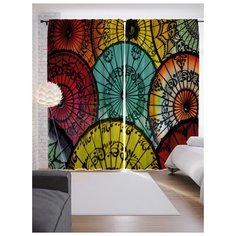 Портьеры JoyArty Китайские зонты на ленте 265 см (p-21362)