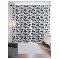 Портьеры JoyArty Забавные Экскаваторы на ленте 265 см (p-71079)