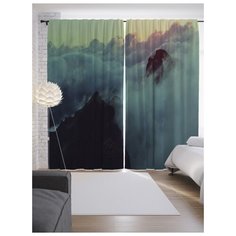 Портьеры JoyArty Облачная туманность на ленте 265 см (p-16575)