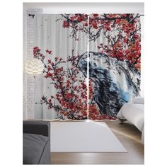 Портьеры JoyArty Цветочный восторг на ленте 265 см (p-19980)