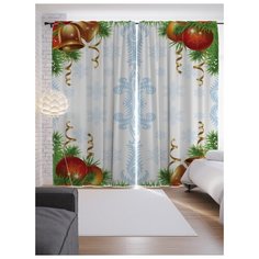 Портьеры JoyArty Дом украшен на ленте 265 см (p-8046279)