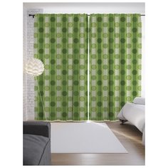 Портьеры JoyArty Горошек и полосы на ленте 265 см (p-17161)