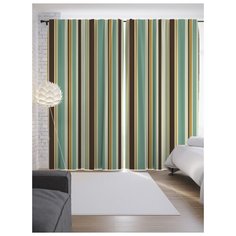 Портьеры JoyArty Полосатая радость на ленте 265 см (p-20771)