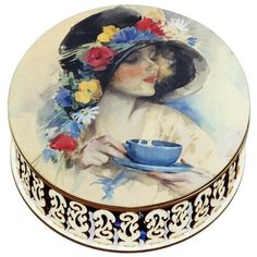 Набор конфет Кремлина Чернослив шоколадный в круглой шкатулке 400 г