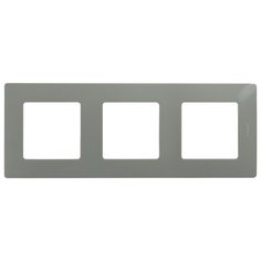 Рамка 3п Legrand Etika 672523, серый