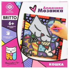 Фабрика Фантазий Набор алмазной вышивки Бритто Кошка (940-70410) 20х20 см