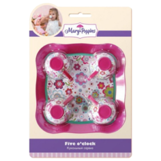 Набор посуды Mary Poppins Цветы 453024 розовый/белый/цветы