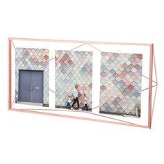 Фоторамка-коллаж Umbra Prisma на 3 фото 13x18 см медь